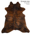 Dark Brindle X-Large Brazilian Cowhide Rug 6'11