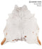 Salt and Pepper Brown XX-Large Brazilian Cowhide Rug 7'7