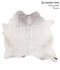Salt and Pepper Black Large Brazilian Cowhide Rug 5'7