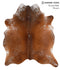 Salt and Pepper Brown X-Large Brazilian Cowhide Rug 7'6