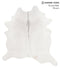 Light Grey X-Large Brazilian Cowhide Rug 6'11