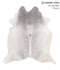 Medium Grey X-Large Brazilian Cowhide Rug 6'8