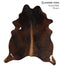 Chocolate Large Brazilian Cowhide Rug 6'5