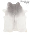 Light Grey Large Brazilian Cowhide Rug 6'2