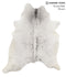 Salt and Pepper Black X-Large Brazilian Cowhide Rug 7'2