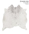 Salt and Pepper Black X-Large Brazilian Cowhide Rug 6'5