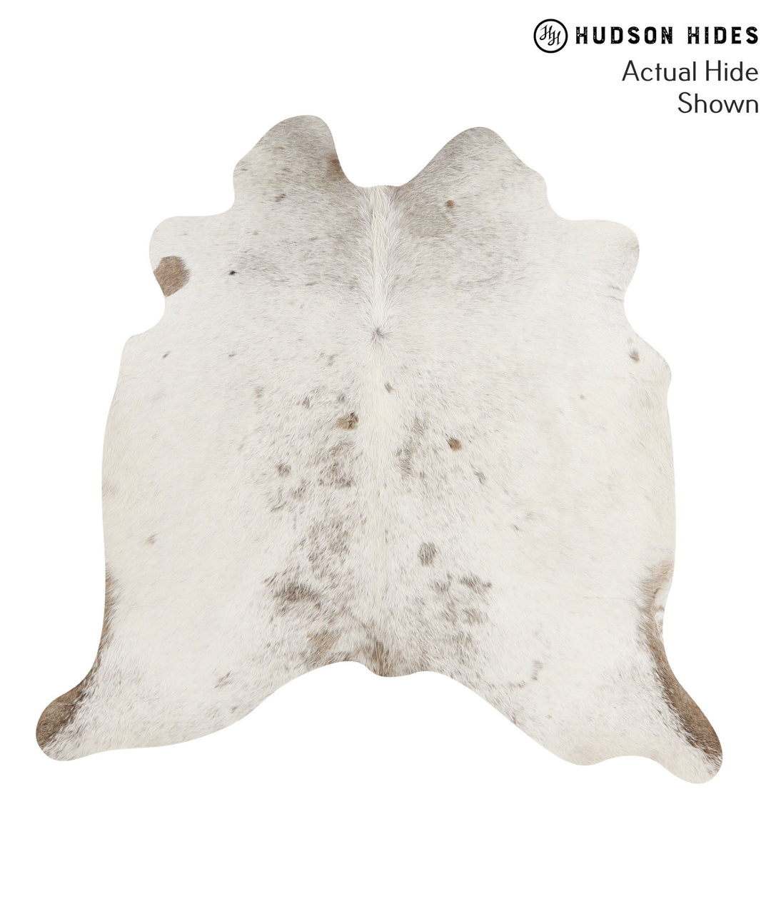 Salt and Pepper Brown Large Brazilian Cowhide Rug 5'7"H x 5'8"W #66271