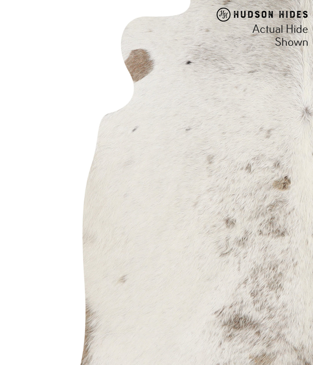 Salt and Pepper Brown Large Brazilian Cowhide Rug 5'7"H x 5'8"W #66271