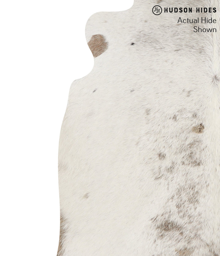 Salt and Pepper Brown Large Brazilian Cowhide Rug 5'7"H x 5'8"W #66271 by Hudson Hides