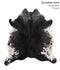 Salt and Pepper Black Large Brazilian Cowhide Rug 6'6