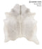 Light Grey X-Large Brazilian Cowhide Rug 6'9