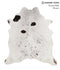 Salt and Pepper Black X-Large Brazilian Cowhide Rug 6'10