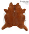 Brown and White Regular XX-Large Brazilian Cowhide Rug 7'7
