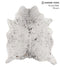 Salt and Pepper Black X-Large Brazilian Cowhide Rug 6'11