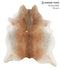 Grey with Beige X-Large Brazilian Cowhide Rug 7'4