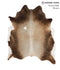 Grey with Beige X-Large Brazilian Cowhide Rug 7'0