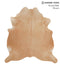 Beige X-Large Brazilian Cowhide Rug 6'11