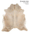 Grey with Beige X-Large Brazilian Cowhide Rug 7'3