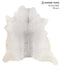 Light Grey X-Large Brazilian Cowhide Rug 6'8