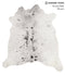 Salt and Pepper Black Large Brazilian Cowhide Rug 6'0