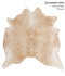 Beige X-Large Brazilian Cowhide Rug 7'0