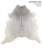 Medium Grey X-Large Brazilian Cowhide Rug 6'8