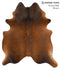 Chocolate X-Large Brazilian Cowhide Rug 7'2