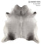 Medium Grey X-Large Brazilian Cowhide Rug 6'5