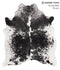 Salt and Pepper Black X-Large Brazilian Cowhide Rug 6'10