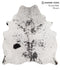 Salt and Pepper Black X-Large Brazilian Cowhide Rug 7'2