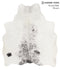 Salt and Pepper Black Large Brazilian Cowhide Rug 6'0