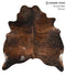 Dark Brindle X-Large Brazilian Cowhide Rug 6'8