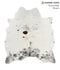 Salt and Pepper Black Large Brazilian Cowhide Rug 6'3
