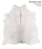 Medium Grey Large Brazilian Cowhide Rug 6'5