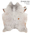 Salt and Pepper Brown X-Large Brazilian Cowhide Rug 7'0
