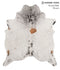 Salt and Pepper Brown X-Large Brazilian Cowhide Rug 7'5