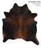 Chocolate X-Large Brazilian Cowhide Rug 6'11