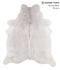 Medium Grey X-Large Brazilian Cowhide Rug 7'1