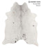 Salt and Pepper Black Large Brazilian Cowhide Rug 6'3