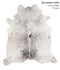 Salt and Pepper Black X-Large Brazilian Cowhide Rug 6'9