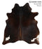 Chocolate X-Large Brazilian Cowhide Rug 6'9