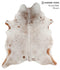 Salt and Pepper Brown X-Large Brazilian Cowhide Rug 7'2