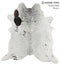 Salt and Pepper Black X-Large Brazilian Cowhide Rug 7'2