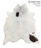 Salt and Pepper Brown X-Large Brazilian Cowhide Rug 7'5