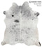 Salt and Pepper Black Large Brazilian Cowhide Rug 6'7