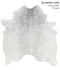 Salt and Pepper Black Large Brazilian Cowhide Rug 5'8