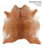 Solid Brown X-Large Brazilian Cowhide Rug 6'6