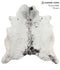 Salt and Pepper Black X-Large Brazilian Cowhide Rug 6'6