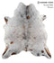 Salt and Pepper Brown X-Large Brazilian Cowhide Rug 7'0