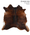 Dark Brindle X-Large Brazilian Cowhide Rug 6'6